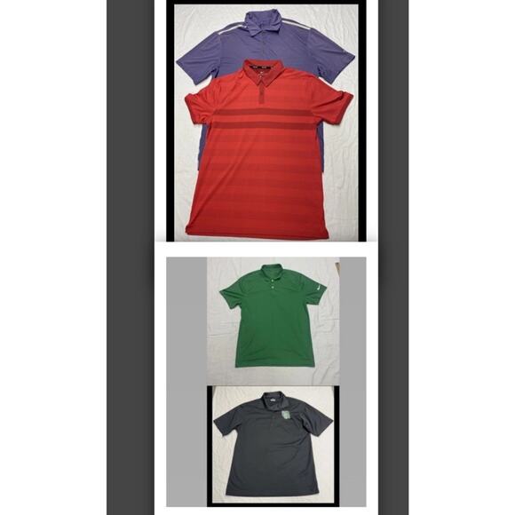 Nike Dri Fit golf polo Shirt Golf Tour Performance Men’s Size M
 lot of 4 - Picture 1 of 16